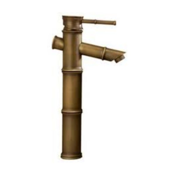Vòi lavabo Kanly GCA02 nóng lạnh bằng đồng hình đốt tre