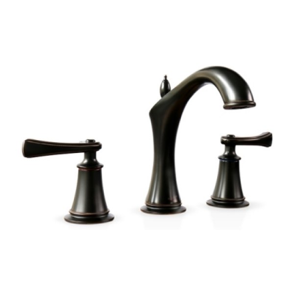 Vòi Lavabo Kanly GCB02B Nóng Lạnh 3 Lỗ Bằng Đồng Màu Đen