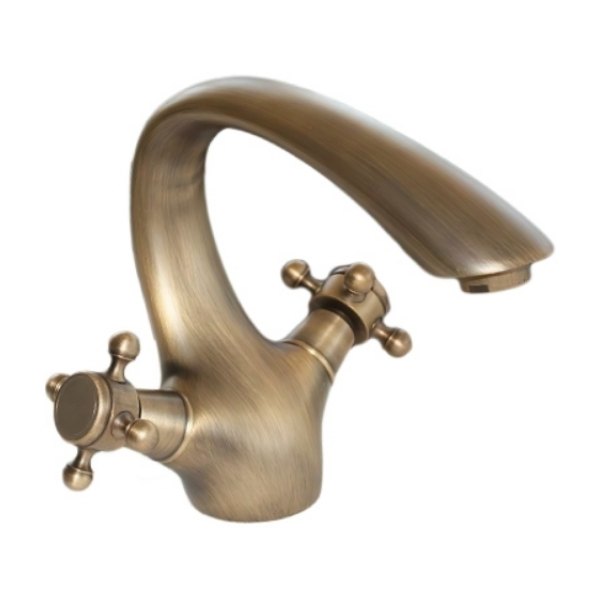 Vòi Lavabo Kanly GCV07 Nóng Lạnh Bằng Đồng Cổ Điển