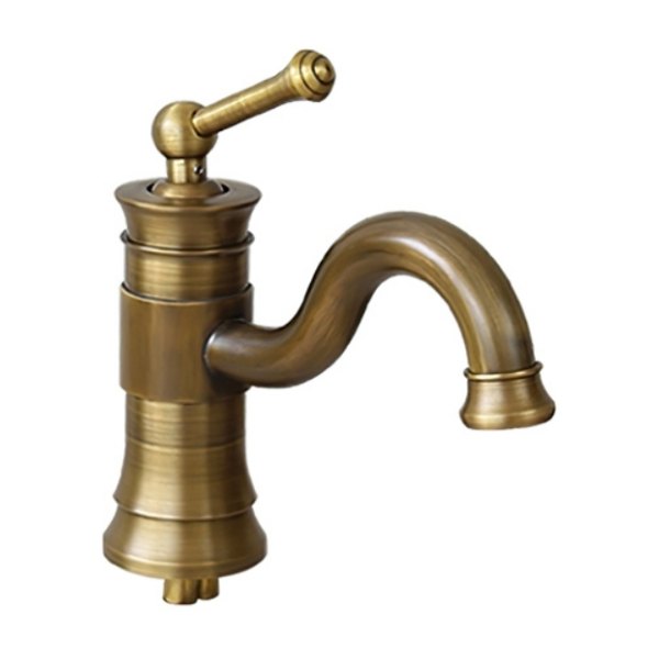 Vòi Lavabo Kanly GCV16 Nóng Lạnh Bằng Đồng Cổ Điển