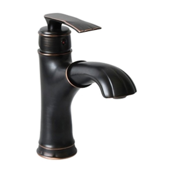 Vòi Lavabo Kanly GCV42B Nóng Lạnh Có Rút Dây Màu Đen