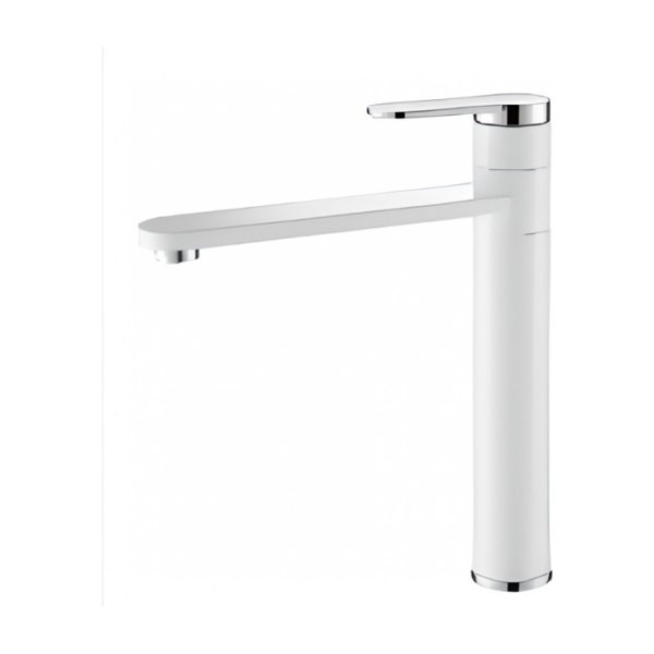 Vòi Lavabo Kanly KLA13 Nóng Lạnh Bằng Đồng Màu Trắng