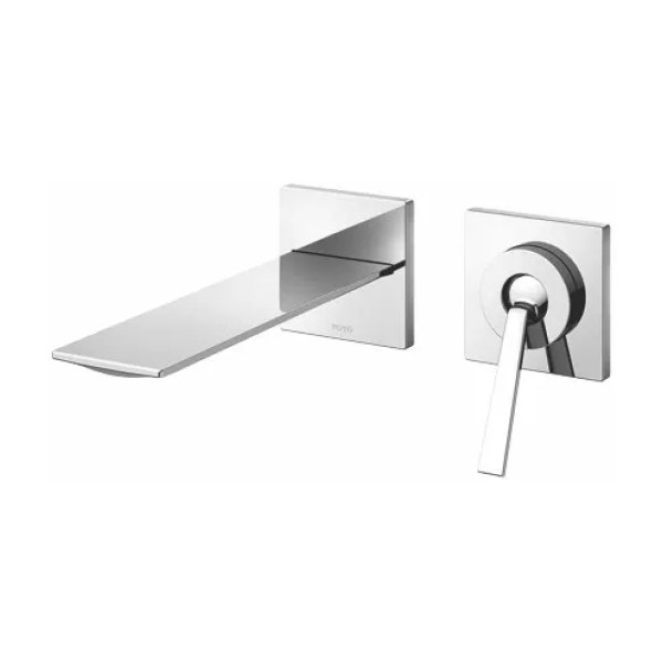 Vòi Lavabo TOTO TLP02309B#BN Gật Gù Nóng Lạnh Gắn Tường ZL (2 Lỗ)