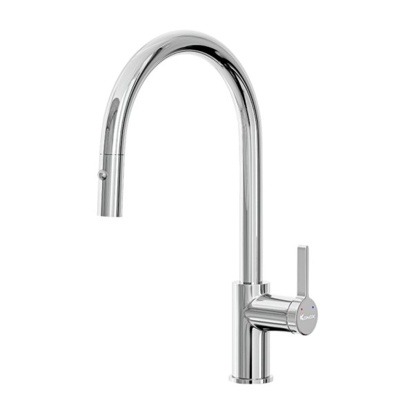 Vòi rửa bát dây rút KONOX Alto Smart Chrome