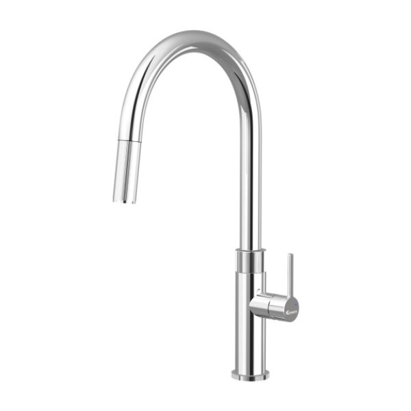 Vòi rửa bát dây rút Konox Lasi Chrome