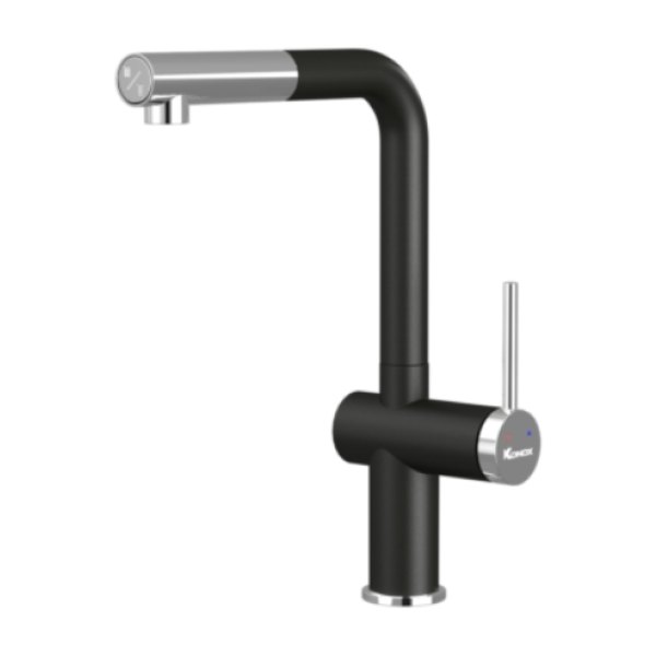 Vòi rửa bát dây rút Konox Stream Smart Black