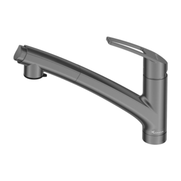 Vòi rửa bát Konox phong cách nội địa Nhật Bản Kira Gun Metal