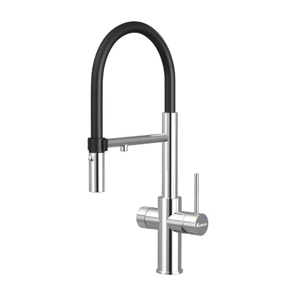 Vòi rửa bát thân mềm 3 đường nước Konox Combi Chrome