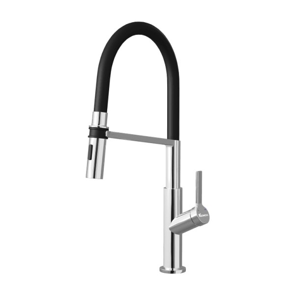 Vòi rửa bát thân mềm Konox Tema Chrome