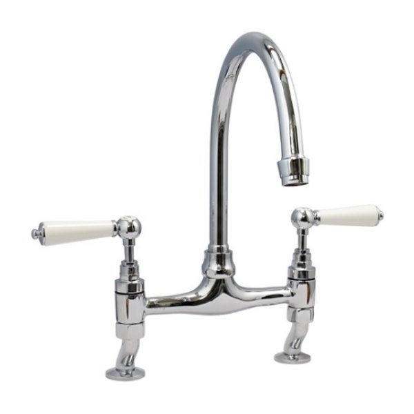 Vòi Rửa Chén Bát Kanly CHC20 Bằng Đồng Mạ Chrome Nóng Lạnh