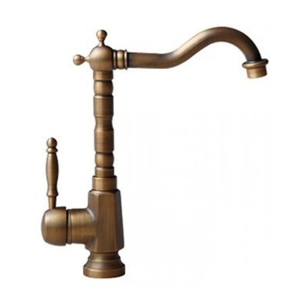 Vòi rửa chén bát Kanly GCC04 nóng lạnh bằng đồng cổ điển