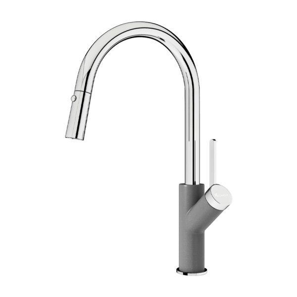 Vòi Rửa Chén KONOX Ponte Grey Dây Rút