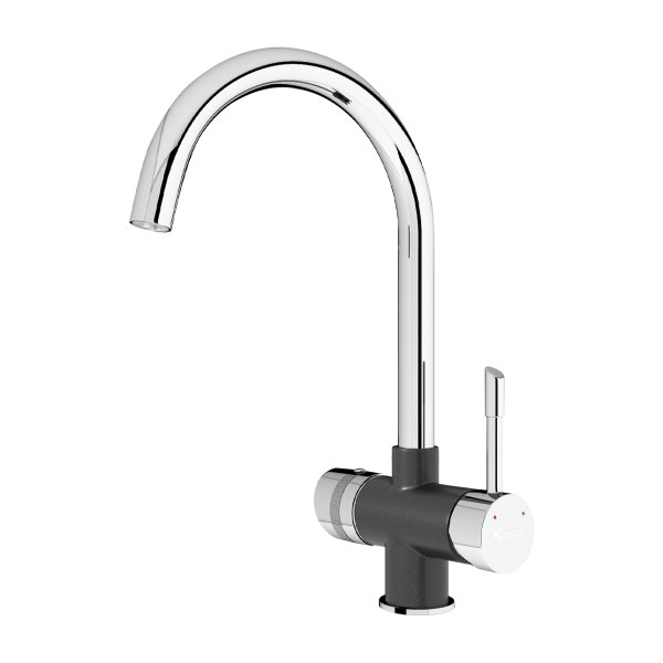 Vòi Rửa Chén KONOX Trim-Water Black 3 Đường Nước