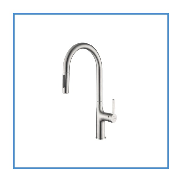 Vòi rửa chén MALLOCA K1726-SS Nóng Lạnh Dây rút
