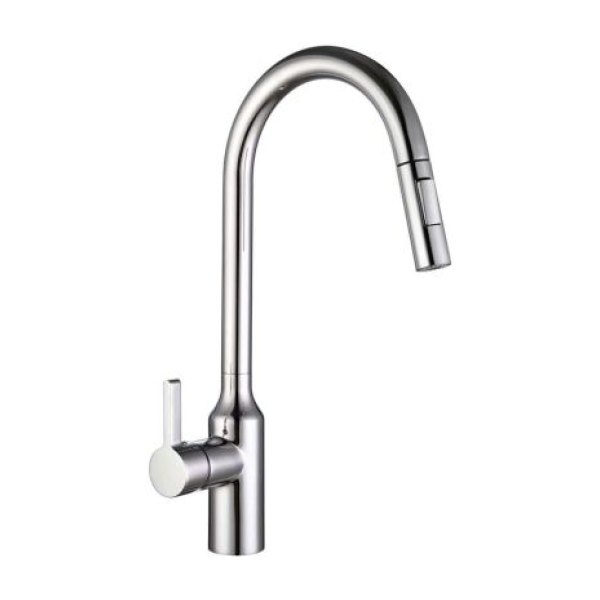 Vòi rửa chén NOBINOX AQUA NX660 dây rút nóng lạnh
