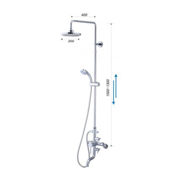 Vòi Sen Cây CAESAR S488C Nóng Lạnh