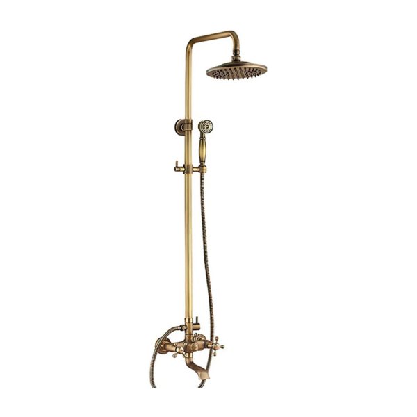 Vòi Sen Cây Kanly GCS05 Nóng Lạnh Cổ Điển Đồng Thau