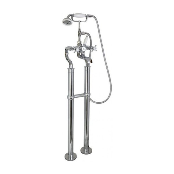 Vòi Sen Xả Bồn Tắm Kanly CHS09 Nóng Lạnh Đồng Mạ Chrome Cổ Điển